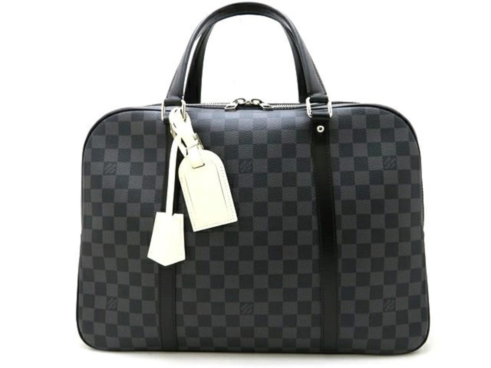 LOUIS VUITTON Bag Handbag Business Port Voyage Damier Graphite Black